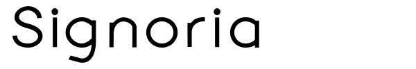 Signoria font preview